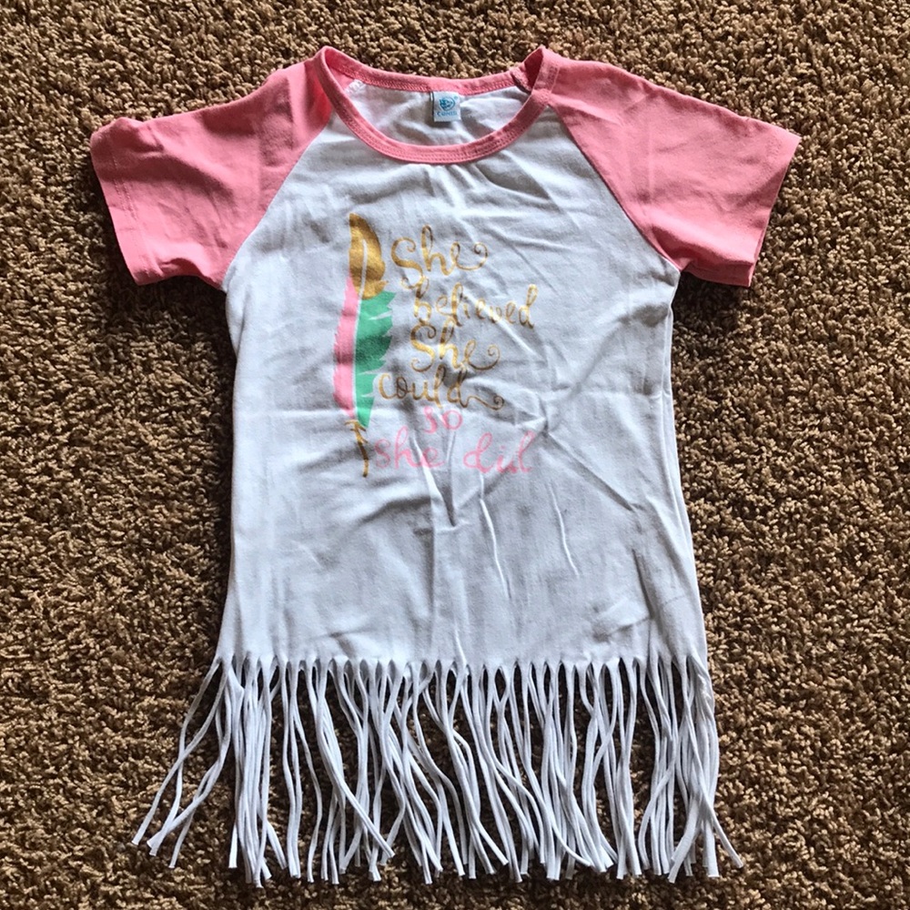 Toddler girl fringe dress